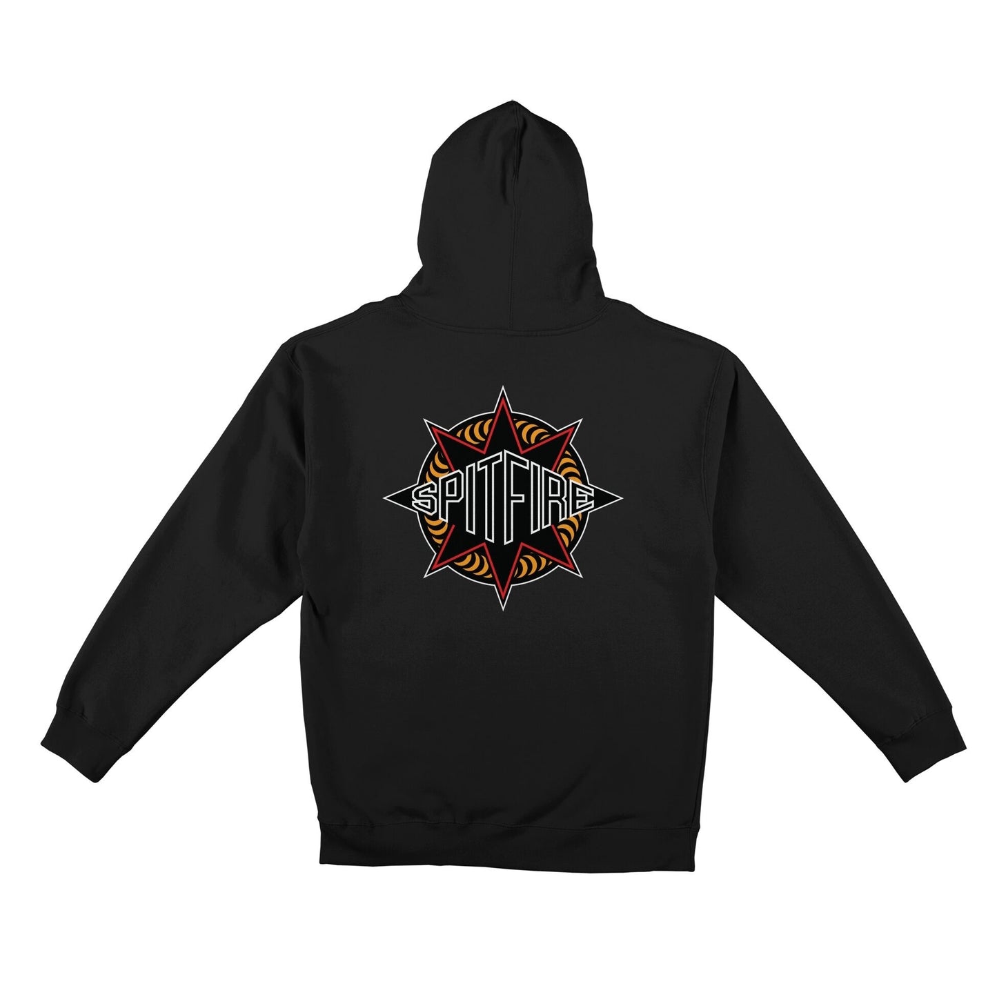 spitfire sure shot zip hoodie black