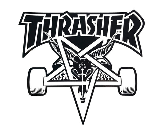 Thrasher Sk8 Goat Full Board Black Sticker