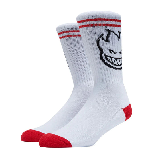 spitfire bighead sock white red black