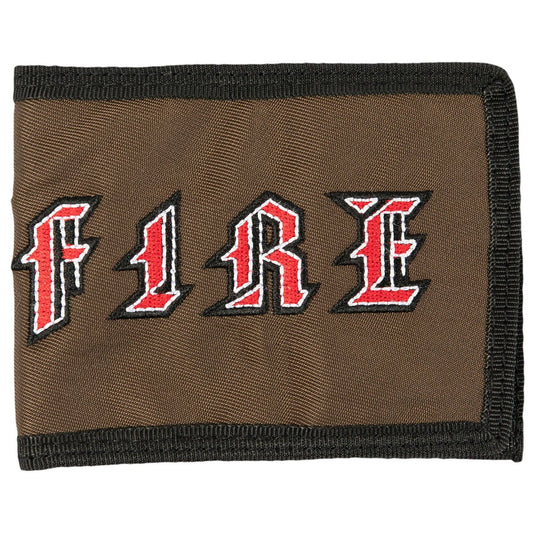spitfire old e bi fold brown wallet