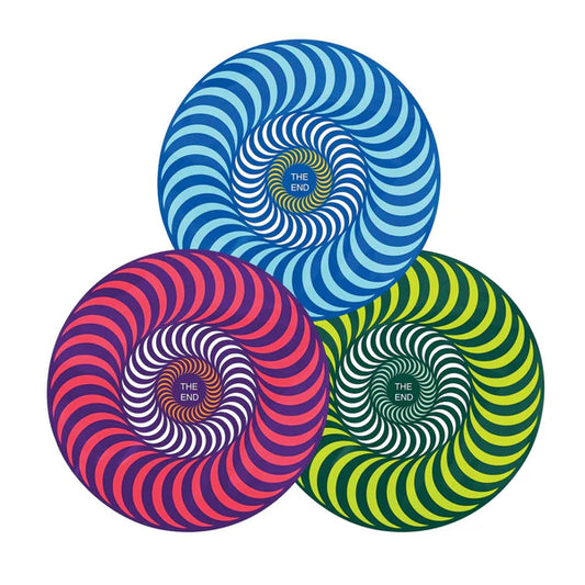 spitfire tri color swirl pink 5in sticker