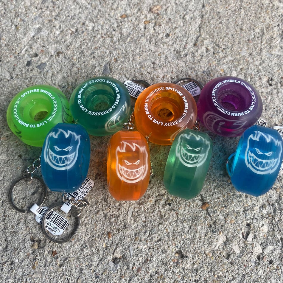spitfire sapphire wheel keychain