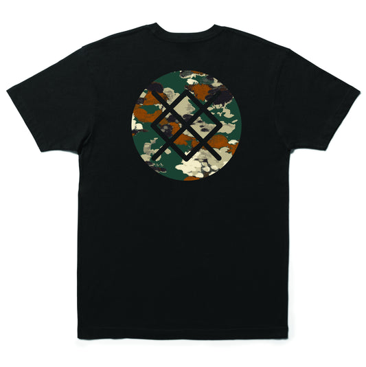 stance badge tee black