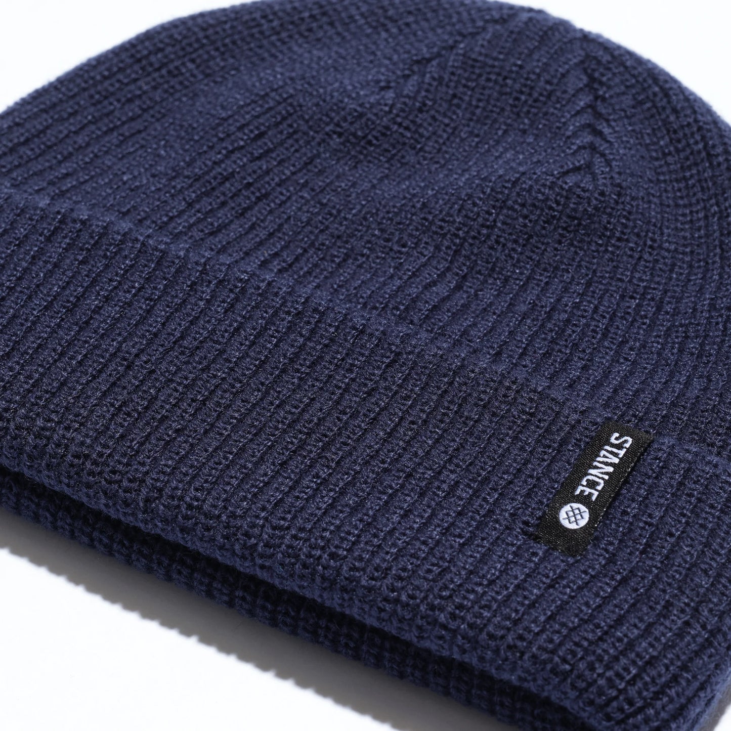 stance icon 2 shallow beanie navy