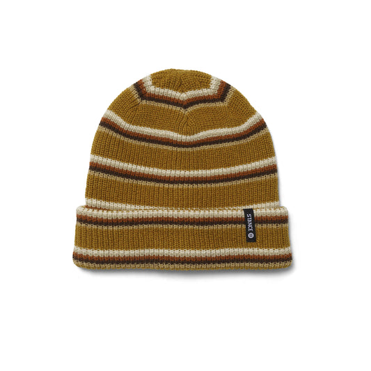stance icon 2 stripe beanie golden