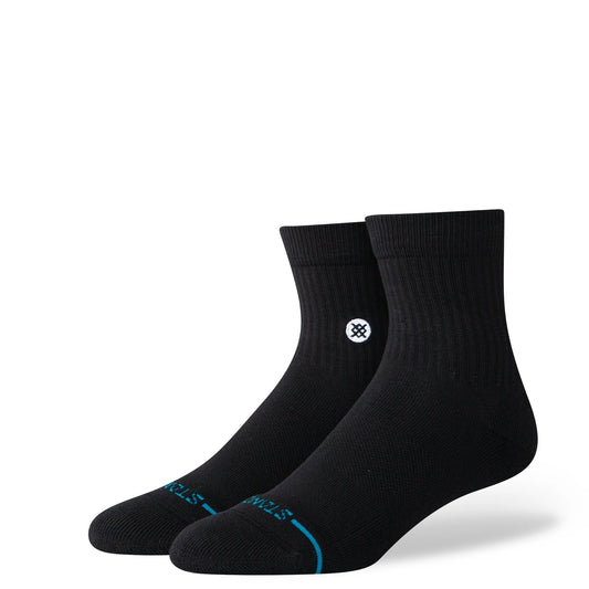 stance icon quarter sock black