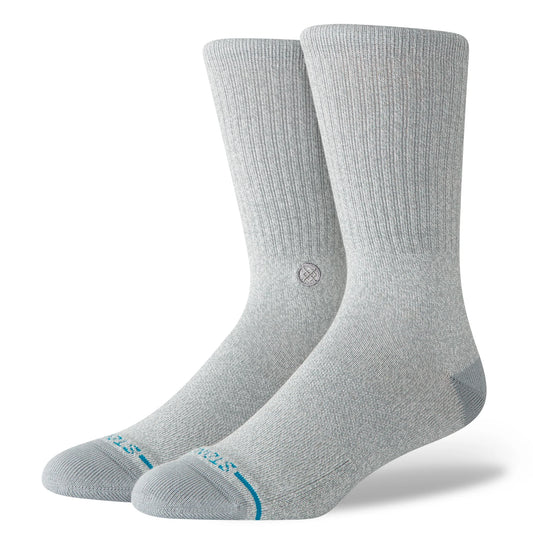 stance icon sock grey heather