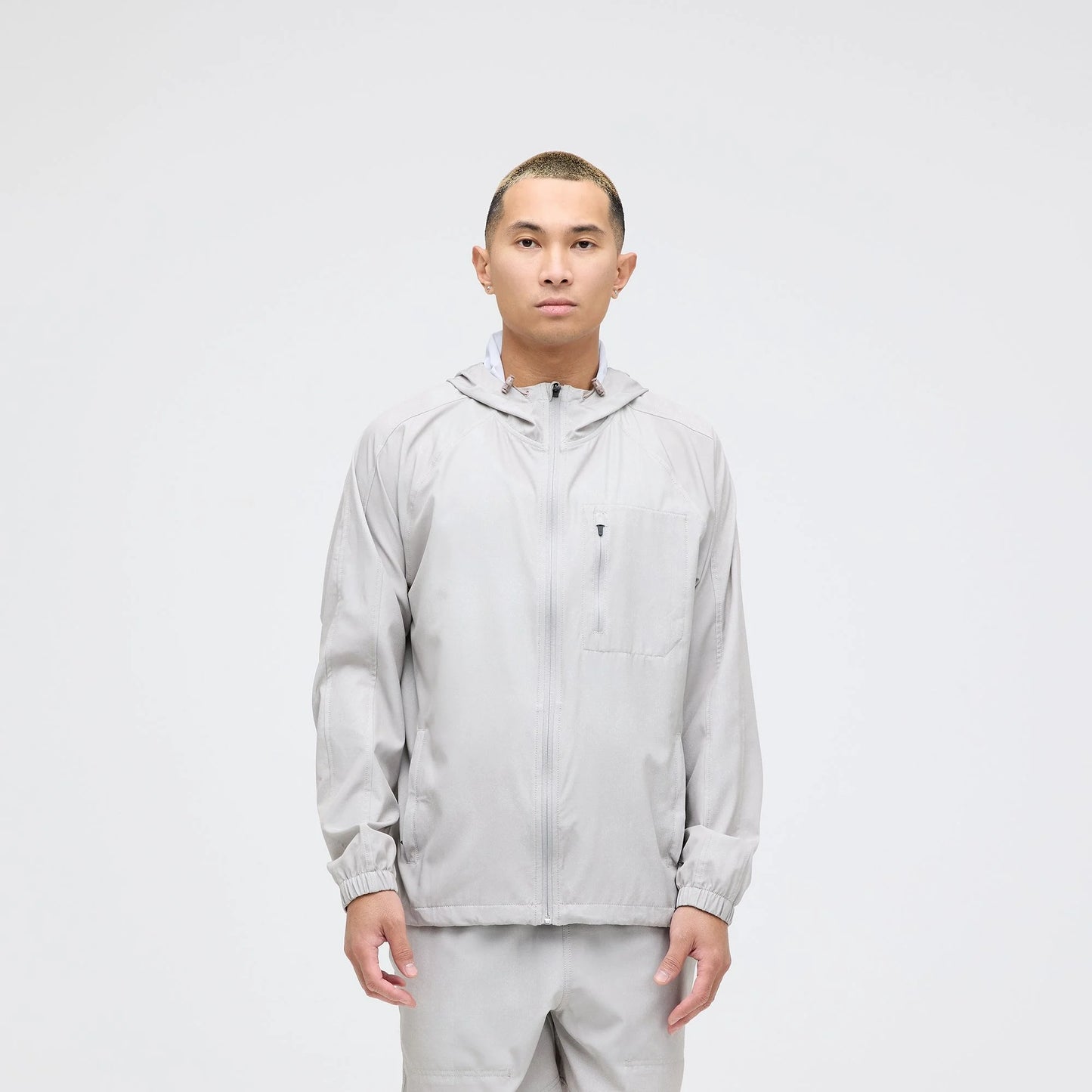 stance performance warm up jacket string grey