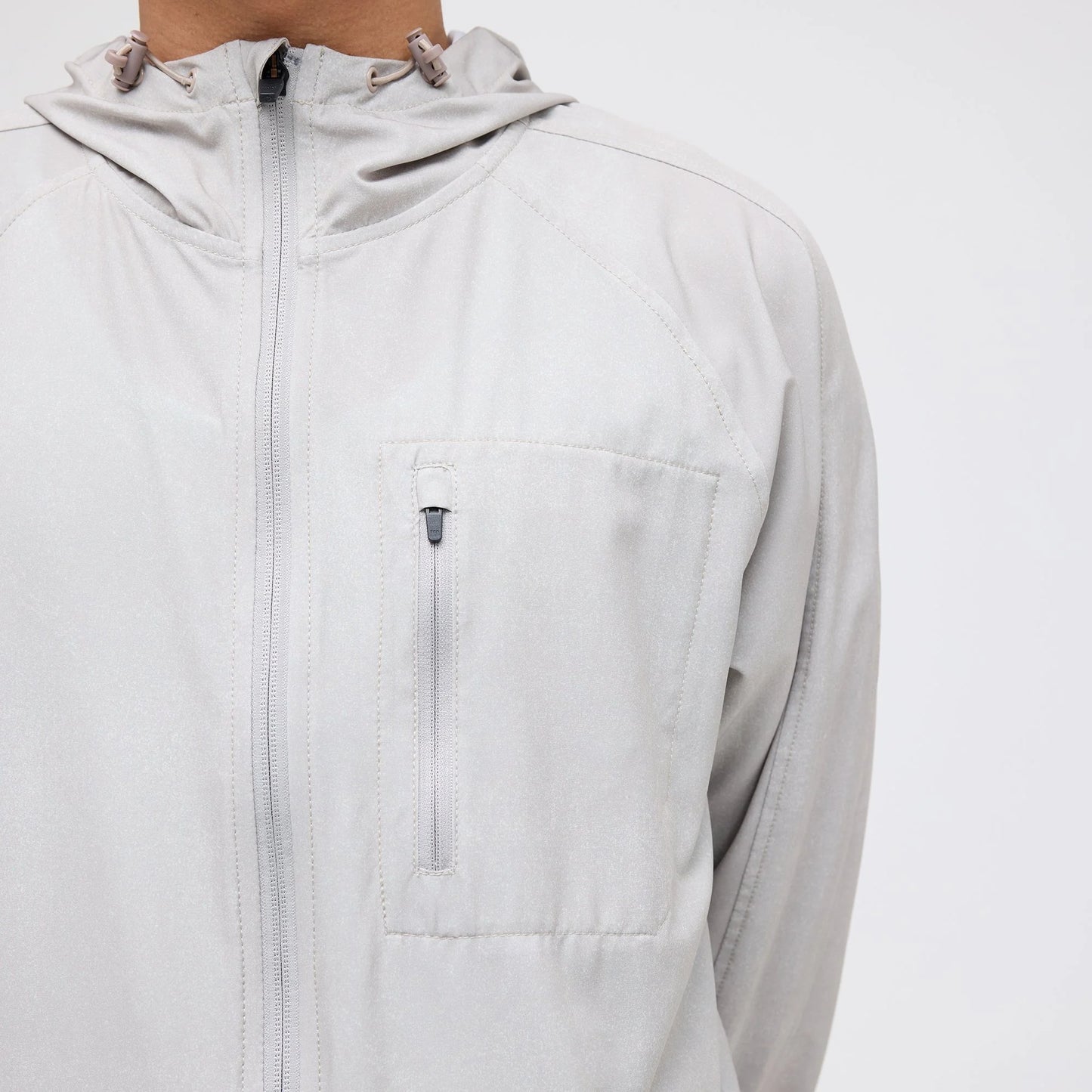 stance performance warm up jacket string grey