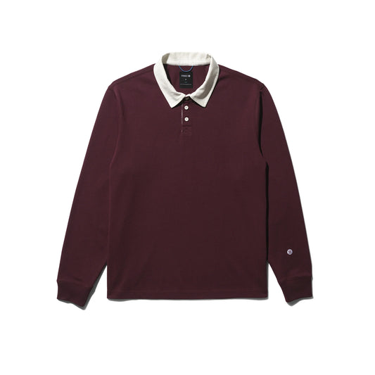 stance rugby long sleeve tee wine