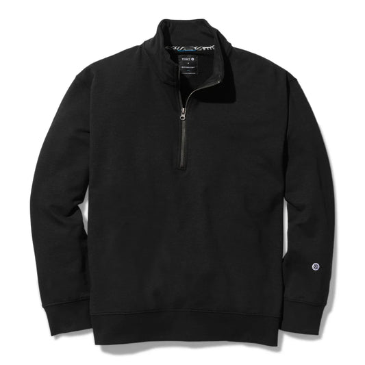 stance shelter 1/2 zip pullover black