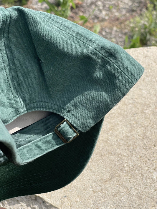 studio logo 6 panel cap emerald