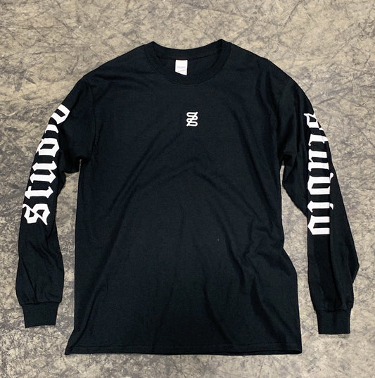 studio logo longsleeve tee black