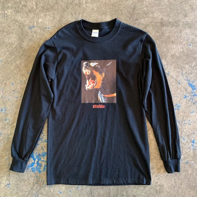 studio youth pincher longsleeve tee black
