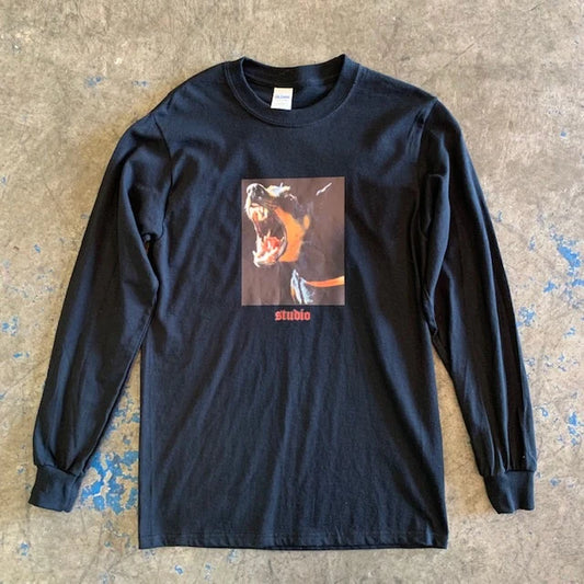studio youth pincher longsleeve tee black