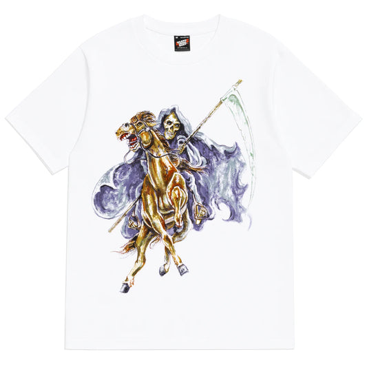 deathwish pale horse tee white