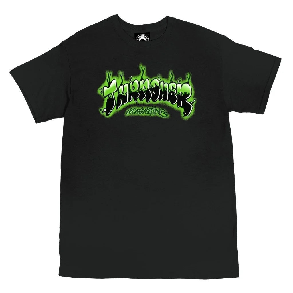 thrasher airbrush tee black