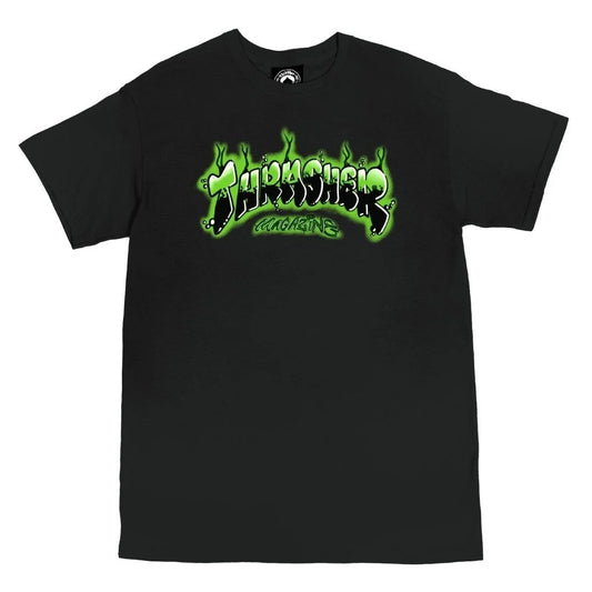 thrasher airbrush tee black