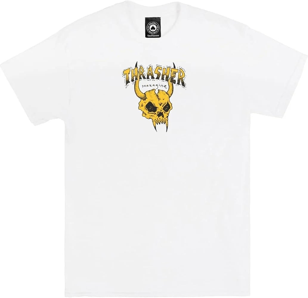 thrasher barbarian tee white