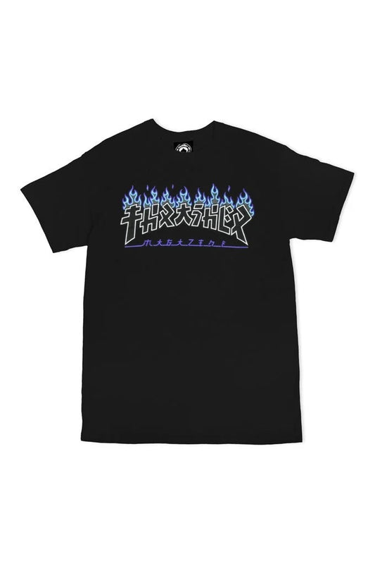 thrasher godzilla charred tee black