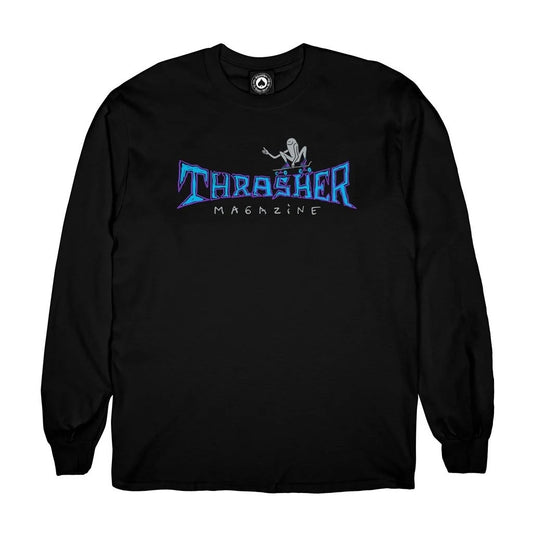 thrasher gonz thumbs up longsleeve tee black