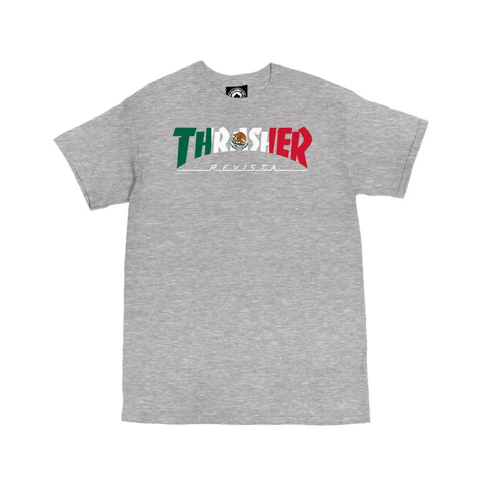 thrasher mexico revista tee grey