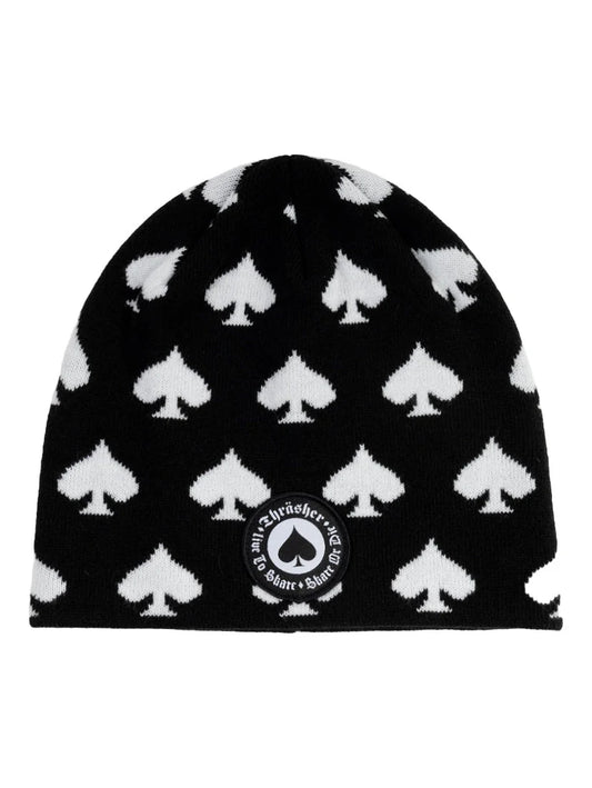 thrasher oath skully beanie black