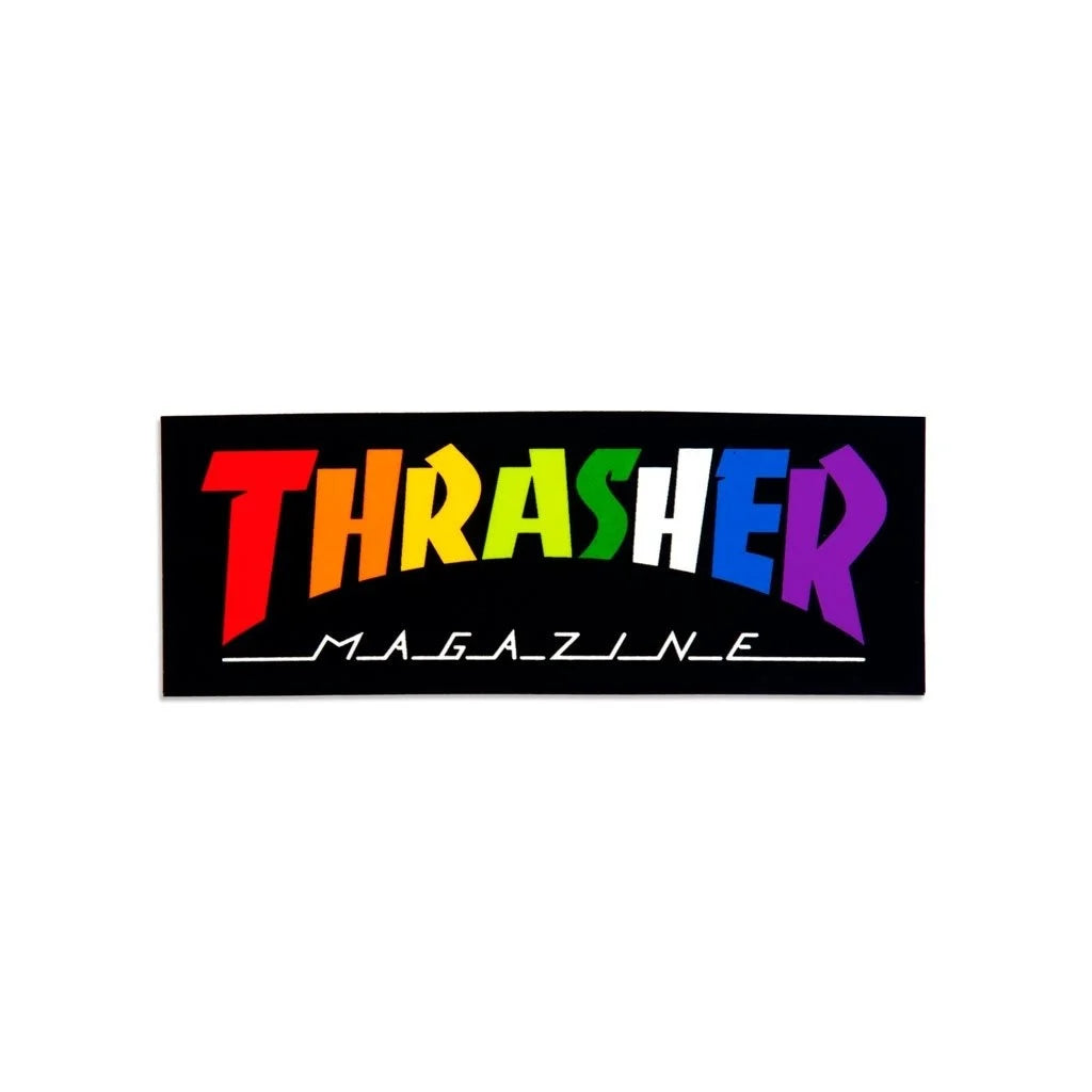 thrasher rainbow mag 4in sticker