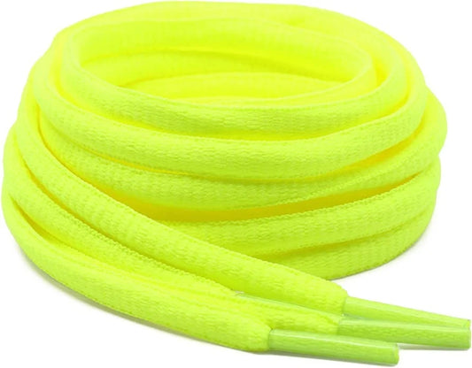tight laces oval 48in neon yellow