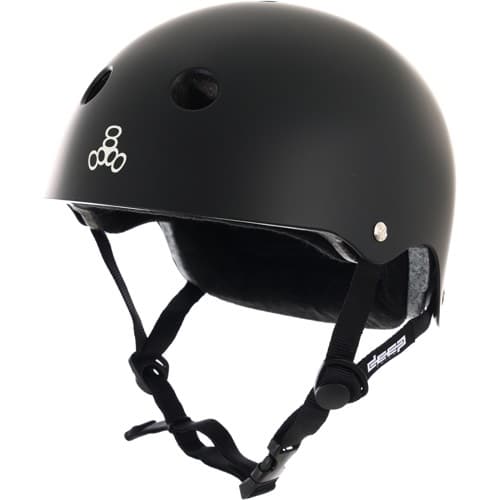 triple 8 certified deep cover helmet black matte