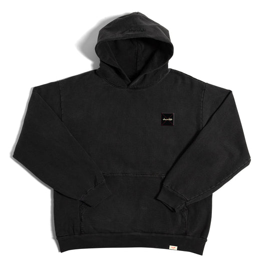 Chocolate Work Label Premium Black Hoodie